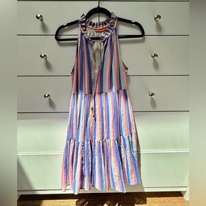 Oliphant Colorful Striped Mini Dress